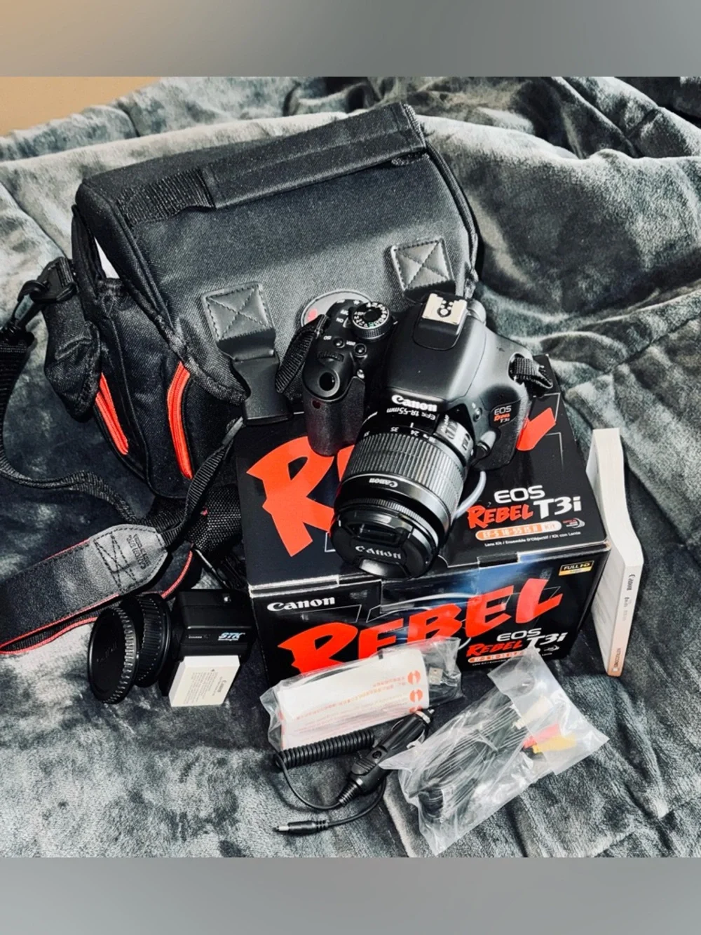 Canon Rebel EOS T3i Black DSLR Camera